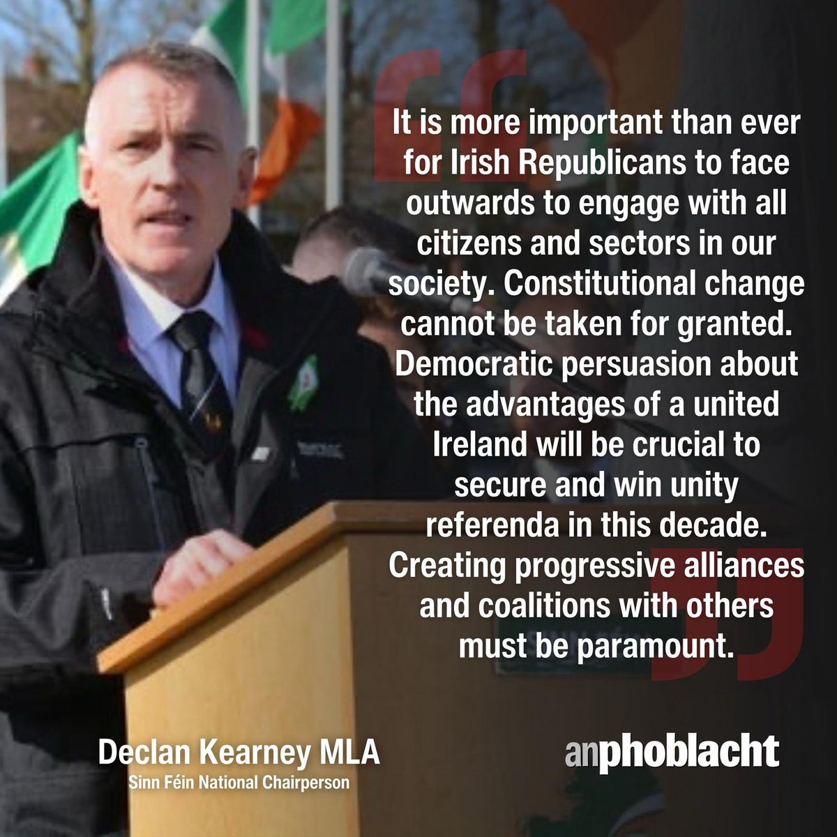 Constitutional change cannot be taken for granted. It must be prepared for & planned. Democratic persuasion with others is essential. Read more at anphoblacht.com/contents/28649