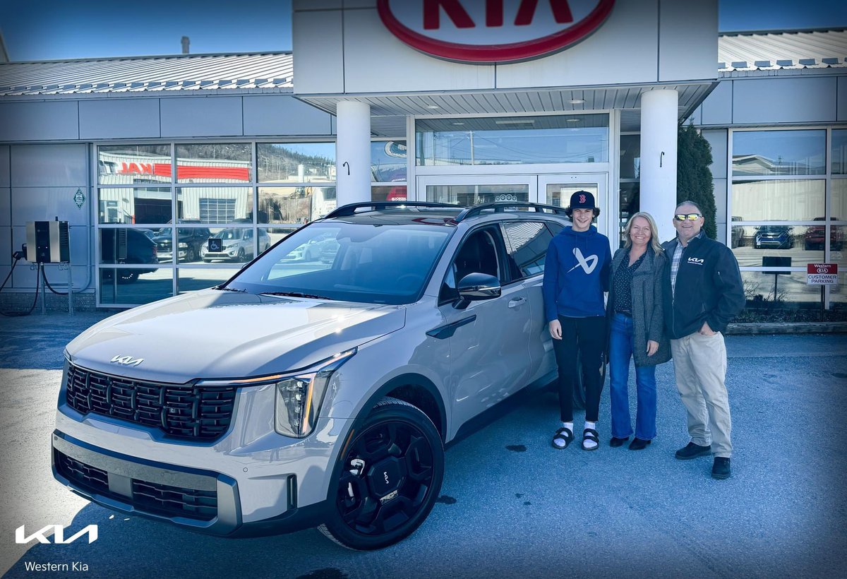 This amazing and refreshed 2024 KIA Sorento X-Line in Road Rider Brown is heading to a new home. Thanks to long time and returning customer Alisa and son Landon. From the team and your friend/Product Advisor Donnie, enjoy your new ride. KIA-Movement That Inspires!