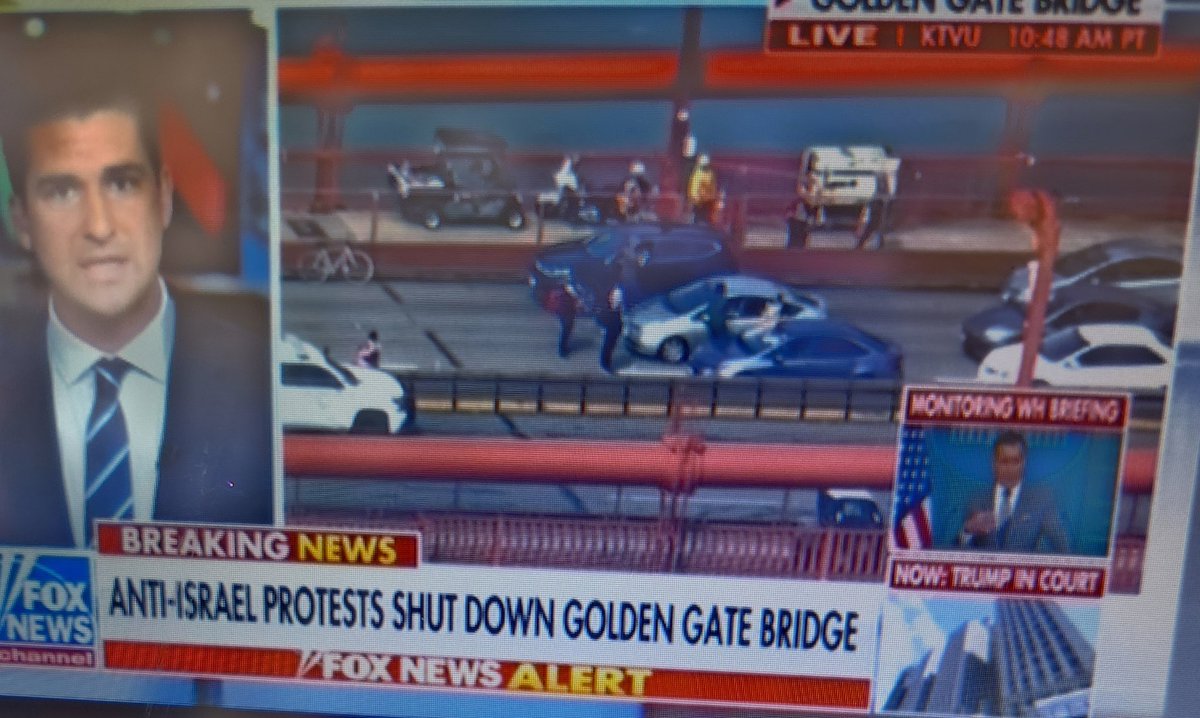 I just left San Francisco International Airport and couldn't understand why the flights are so empty. Turned on the news in the plane & now I know. The bridge has been shut down for 4 hours by pro Palestinian protesters. It's not a good way to draw sympathy to the cause.