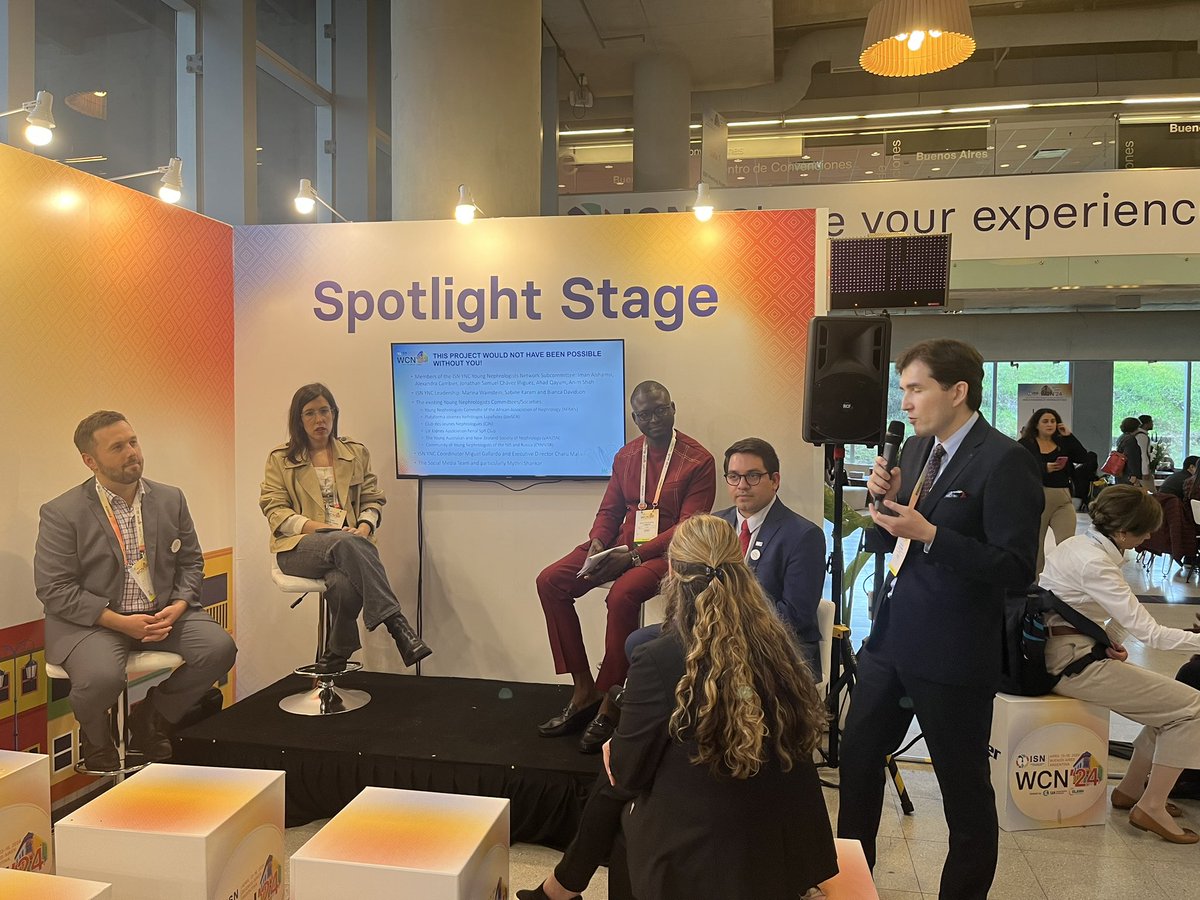 Official launch of the #ISNyoung “How to create your young nephrology committee” toolkit happening now at Spotlight stage 2 @ISNWCN #ISNWCN @slanhjoven @CJNephro @mrowlo1 @ClaraGCarro