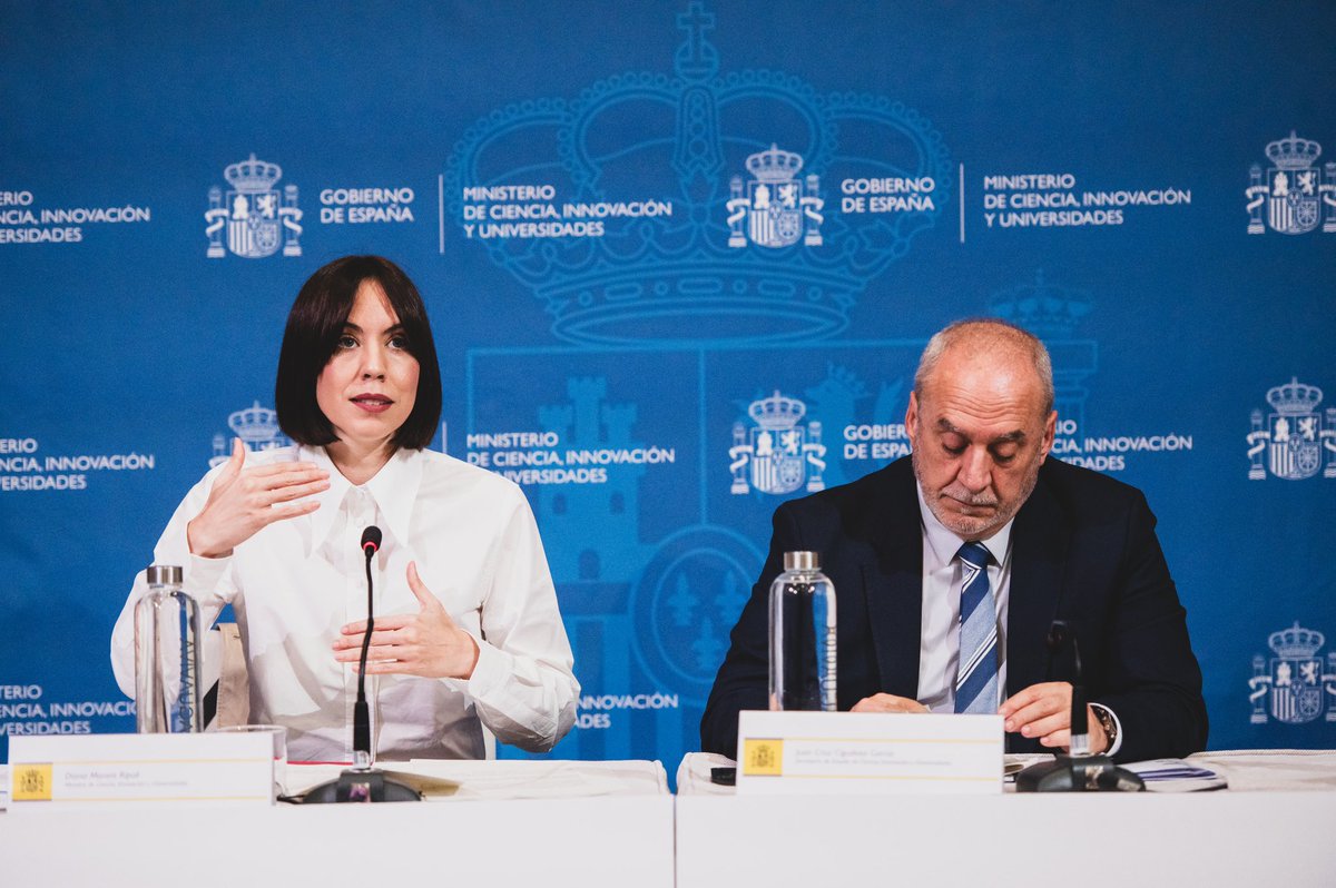 CienciaGob's tweet photo. La ministra @DianaMorantR ha anunciado hoy, durante el Pleno del Consejo de Universidades, la creación de 2 grupos de trabajo para:
✅Reforzar los requisitos de creación de nuevas universidades.
✅Simplificar y agilizar la gestión administrativa.
🔗https://t.co/vMXKZZXzzn https://t.co/ELu5LL7YdC