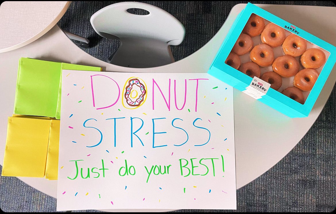 Testing can be hard, but donuts make it better! Donuts and strategy books tomorrow @BrosnahanES @MsKFaulkner