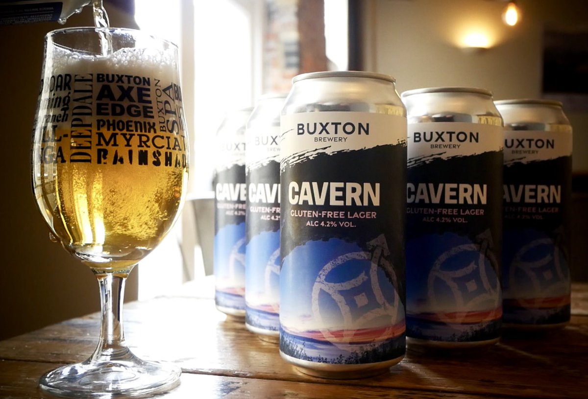 Cavern, our 4.2% flagship gluten free lager is as crisp and clear as the waters that flow through Derbyshire’s millennia old caverns! We’re looking forward to enjoying a few of these in the garden this Summer at @BuxtonTrackside which will be open very very soon!