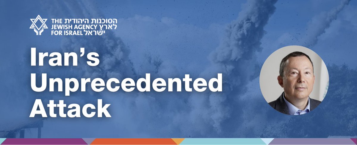 Iran’s Unprecedented Attack: join us this Wednesday, April 17 at 11am ET for an important discussion with @YigalPalmor, our Head of the International Relations Unit & Foreign Policy Advisor to the Chairman. Details & register to join live: us02web.zoom.us/webinar/regist…