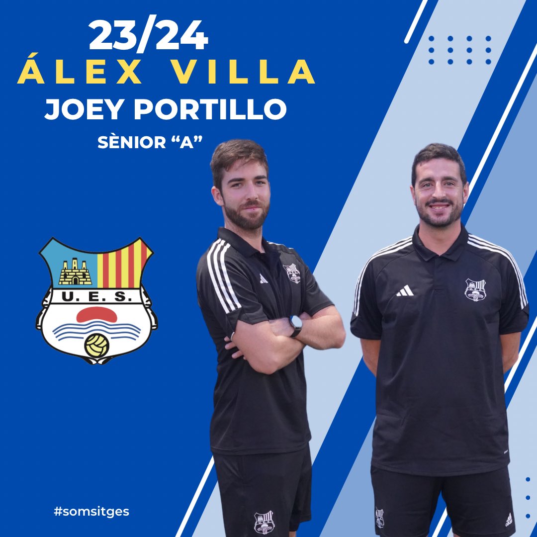 Tal com estava previst per la pròxima temporada, avançant així el seu nomenament, el nou entrenador serà l'Àlex Villa, com a primer entrenador i, Joey Portillo, com a segon entrenador. El Club vol premiar la seva magnífica feina al capdavant del Sènior “B”.

#somsitges