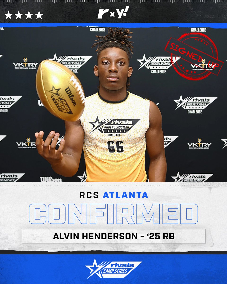 🚨CONFIRMED✍️ 4🌟Alvin Henderson is signed up and ready for April 21st🔥💪 @JohnGarcia_Jr | @adamgorney | @adamfriedman | @WilsonFootball | @TeamVKTRY | @ncsa | @AlHenderson_1