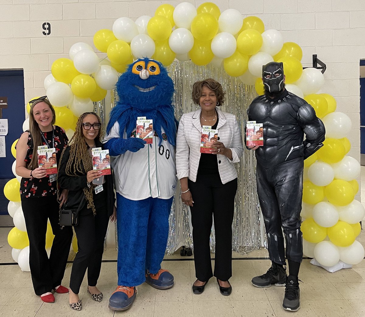 GhentSchoolVA's tweet photo. Today we started our @NPSchools_VA @ADR_coastalVA Spring initiative with “Frindle”! We even had a few visitors for our #MascotMonday from the @NorfolkTides, @Marvel, & more!
#READy2Write #IgniteAndInspire #NPSLovesLiteracy
#LiteracyRocksAtNPS
#LearnToReadReadToLearn https://t.co/Wm5RvuZuop