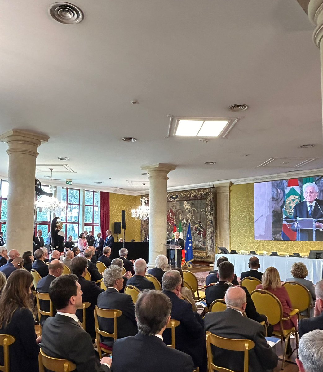 📣The inaugural day of the SIOI/@NATO International Conference #NATOat75 started with the Opening Remarks by SIOI President Amb. Riccardo Sessa and a Special Opening Address by the President of the Italian Republic, Sergio Mattarella.