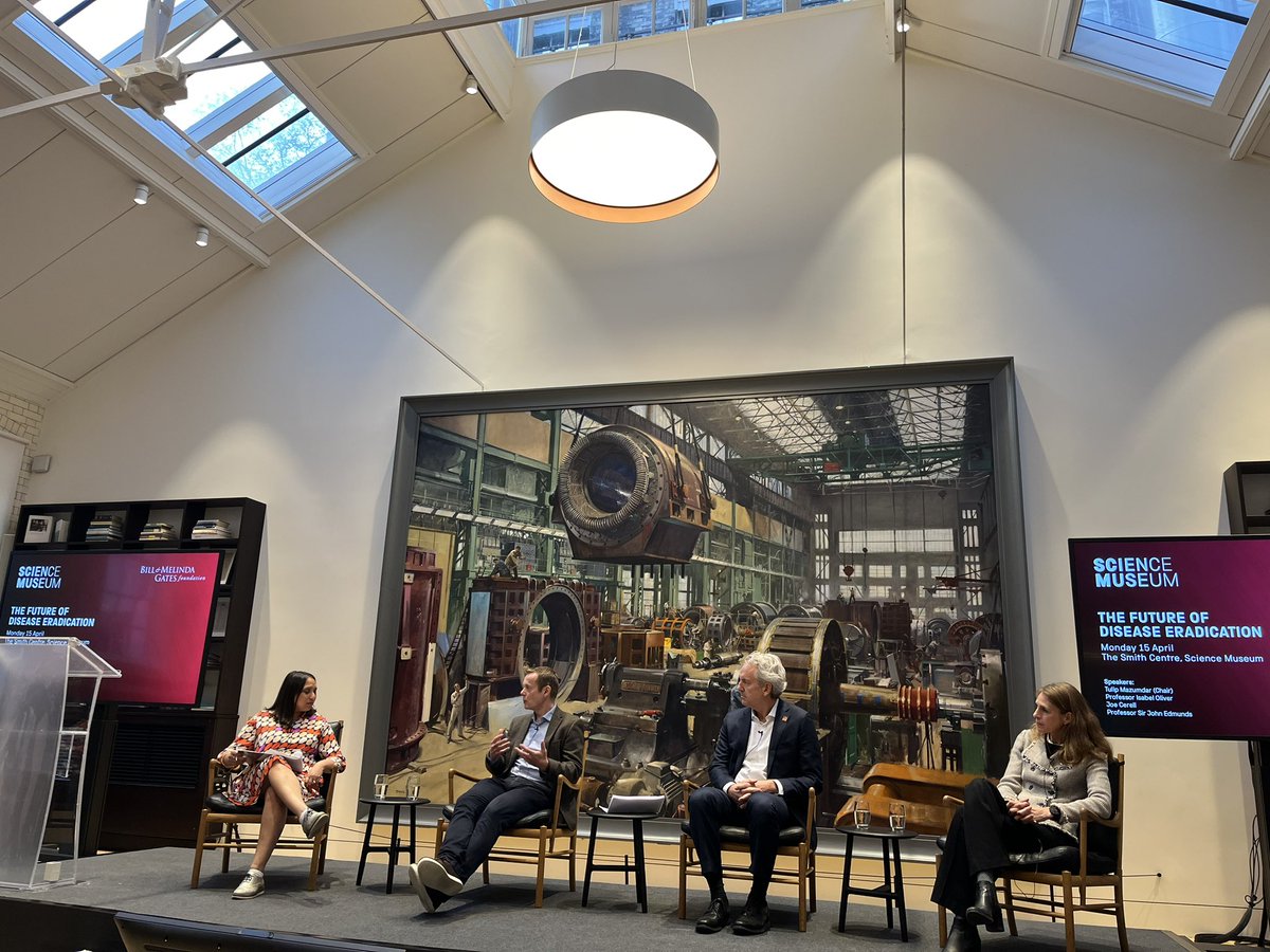 “We believe malaria is on track to be eradicated in our lifetime” - @CerrJ of @gatesfoundation at the @sciencemuseum’s Future of Disease Eradication event.