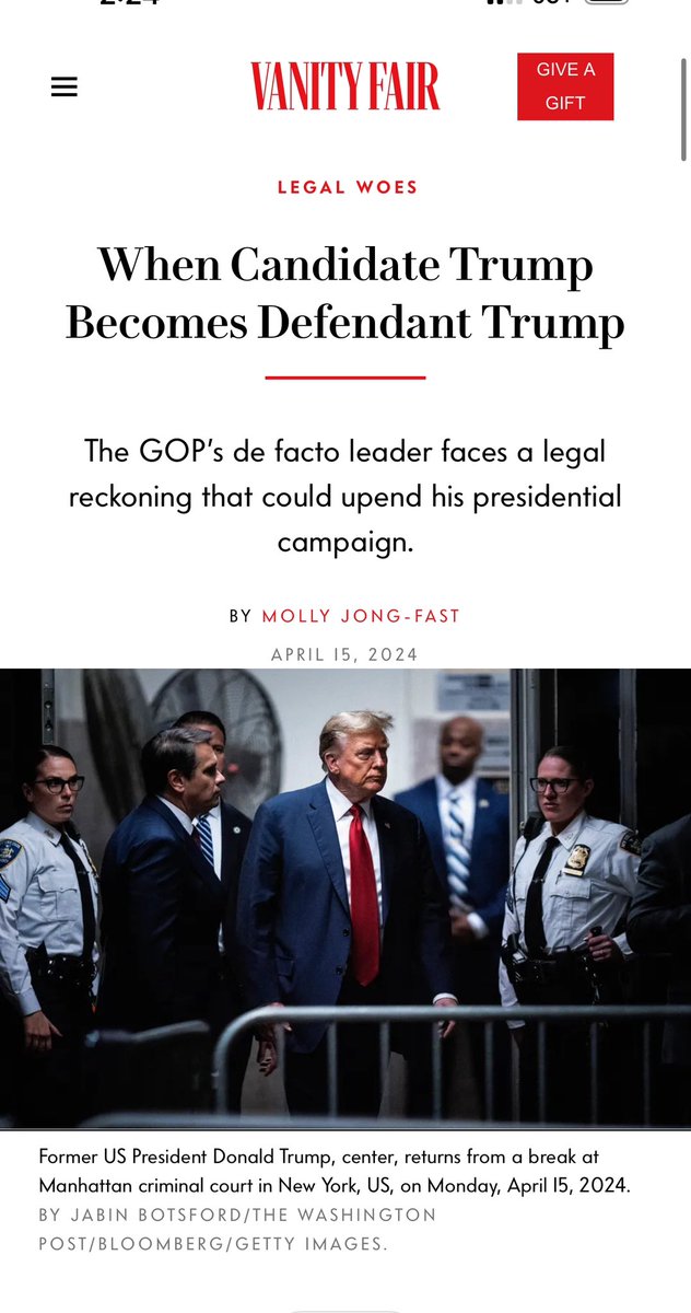 I wrote about candidate Trump and defendant Trump’s conflicting ambitions in @VanityFair