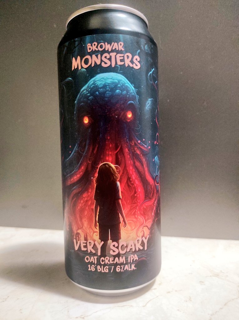 BojanowskiMarek's tweet photo. #446
🍺 Very Scary
🇵🇱 Browar Monsters
Oat Cream IPA
Alk. 6.7%
Ekst.wag. 16.0
4/5
#craftbeer #polishbeer #OATIPA #piwokraftowe #beer #browar #Monsters #beerpics #Wroclaw https://t.co/aN82GlgSvK