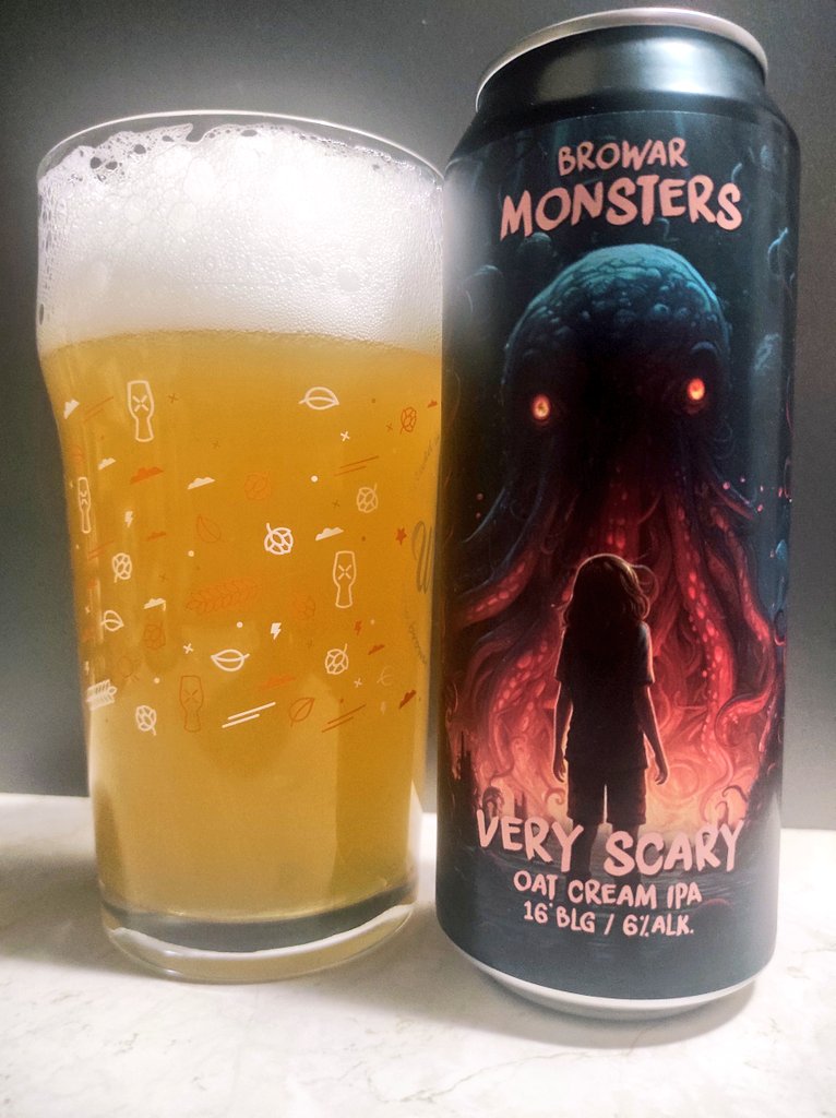 BojanowskiMarek's tweet photo. #446
🍺 Very Scary
🇵🇱 Browar Monsters
Oat Cream IPA
Alk. 6.7%
Ekst.wag. 16.0
4/5
#craftbeer #polishbeer #OATIPA #piwokraftowe #beer #browar #Monsters #beerpics #Wroclaw https://t.co/aN82GlgSvK