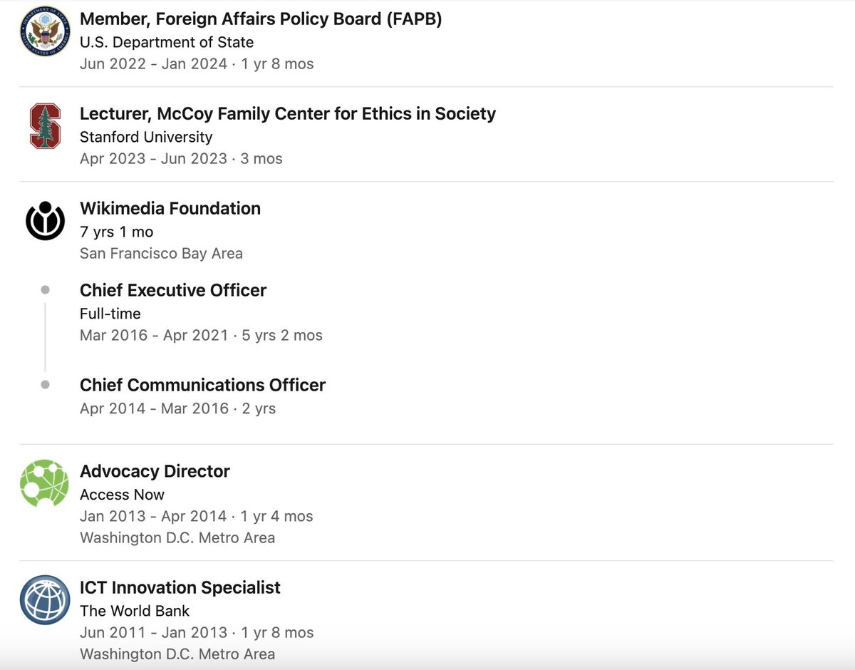 shaunmmaguire's tweet image. The new NPR CEO's work history is almost a perfect list of the institutions that have been most corrupted...