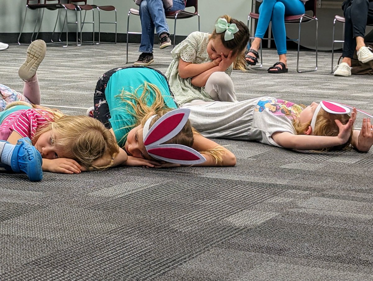 Kids, we're so glad you enjoyed our Preschool Dance Party today! Grownups, here's hoping they took a nap afterward... 🐰