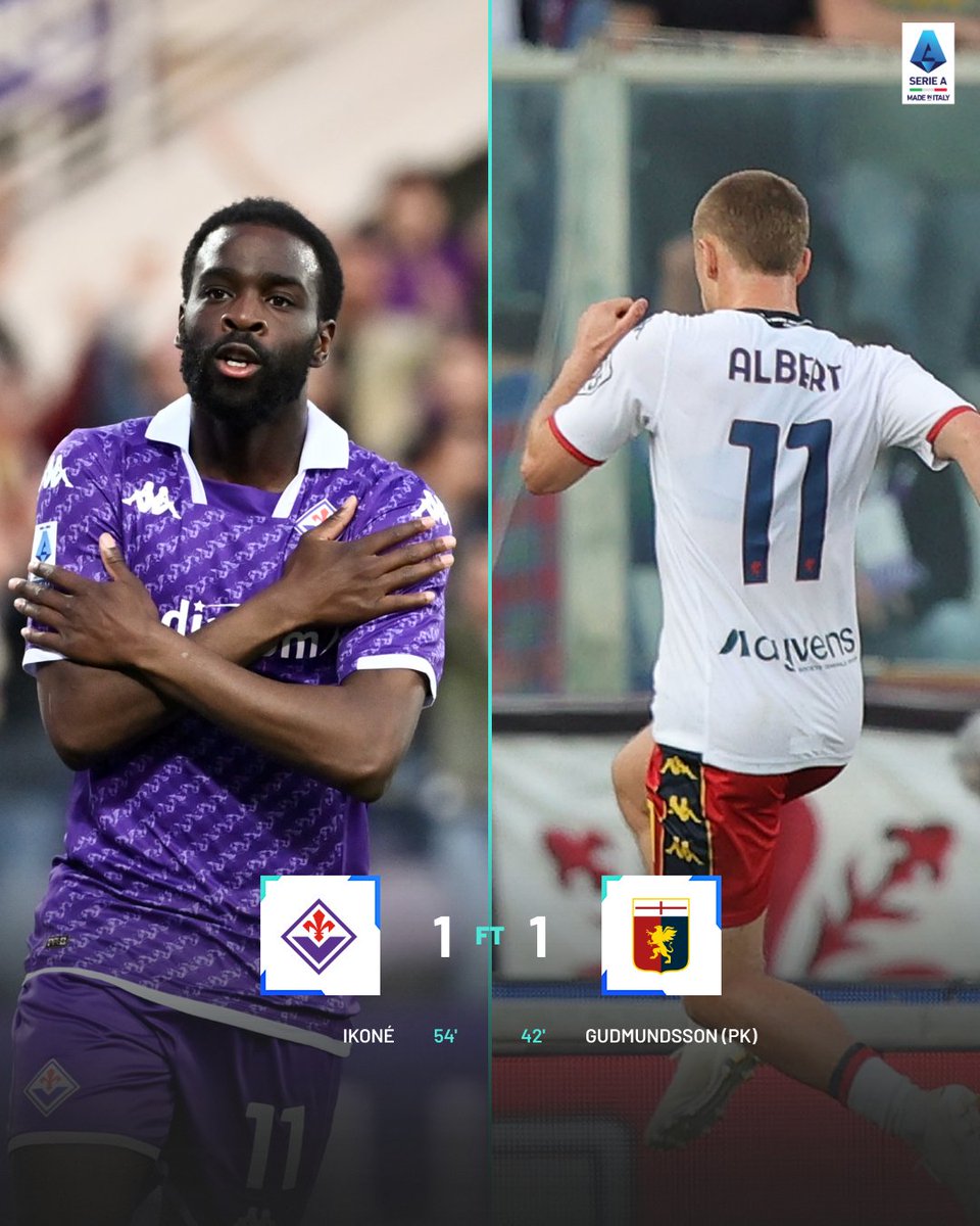 𝗙𝗧 All level at the Artemio Franchi 🤝 #FiorentinaGenoa