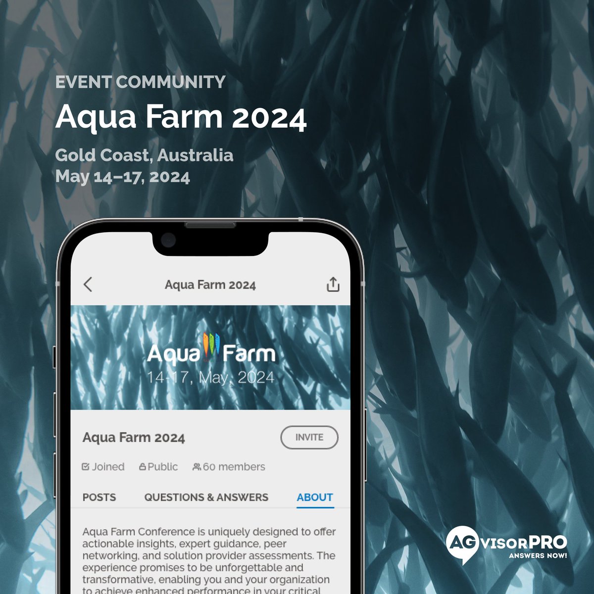 We're thrilled to announce that AGvisorPRO has been named the official community platform for AquaFarm 2024, the premier event showcasing the aquaculture industry!💡 Be a part of the conversation shaping the future of food production! Full press release: remote.ag/3Jm3p8k