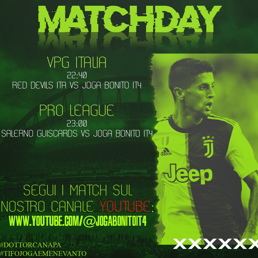 JogaBonitoIT4's tweet photo. ๐๏ธ| MATCHDAY
๐| @VPGItaly
๐| #RedDevilsITA 22:40
-
๐| @proleagueitalia
๐| @SAguiscards 23:00
๐ฅ๏ธ| https://t.co/3pYIKX4sY1
@dottor_canapa_
#DottorCanapa
#TifoJogaEMeNeVanto https://t.co/OCV5NouCM2
