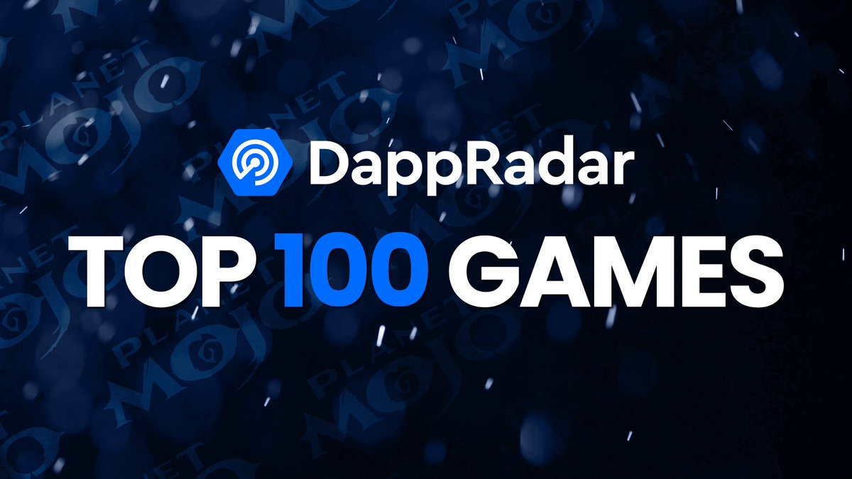 We are climbing the leaderboards into the TOP 100 GAMES on @DappRadar 🪐 It feels good to see the community enjoy playing our games, leading to such achievements. And the best is YET to come 🌱