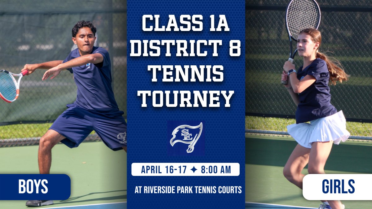 🏴‍☠️ Good luck to Varsity Boys & Girls Tennis as they compete in the 1A District 8 Tennis Tournament 4/16 & 4/17 at Riverside Park! 🎾 #LetsGoPirates