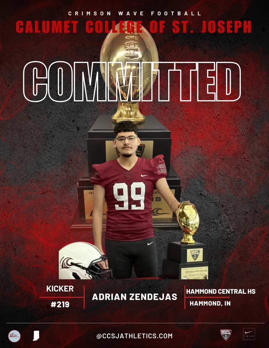 I am blessed to announce that I have committed to Calumet College of St. Joseph. Huge thanks to @HudakAdam and Papa Hudak. Let’s get to work! @CoachJayNovak @CoachZackJ74 @CCSJsprint