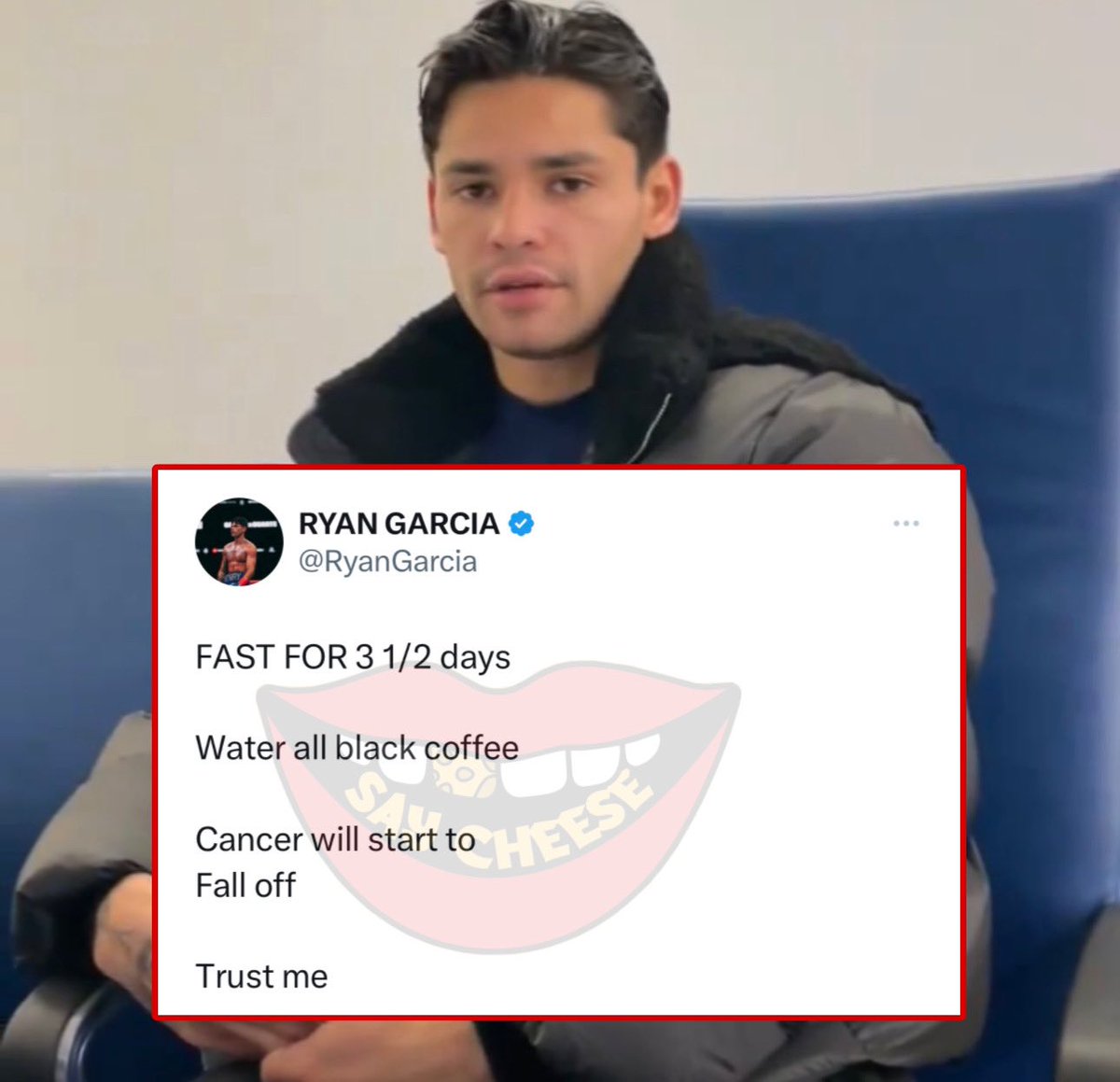 Ryan Garcia offers advice on how to cure cancer
