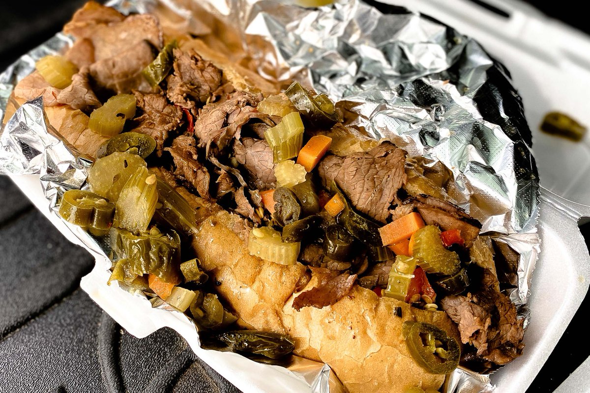 The best beef sandwich in the world is the Chicago Italian Beef. Dipped. With sweet and hot giardiniera peppers. They don't know how to make these in New York, and they definitely don't know how to make a beef sandwich in Philadelphia.