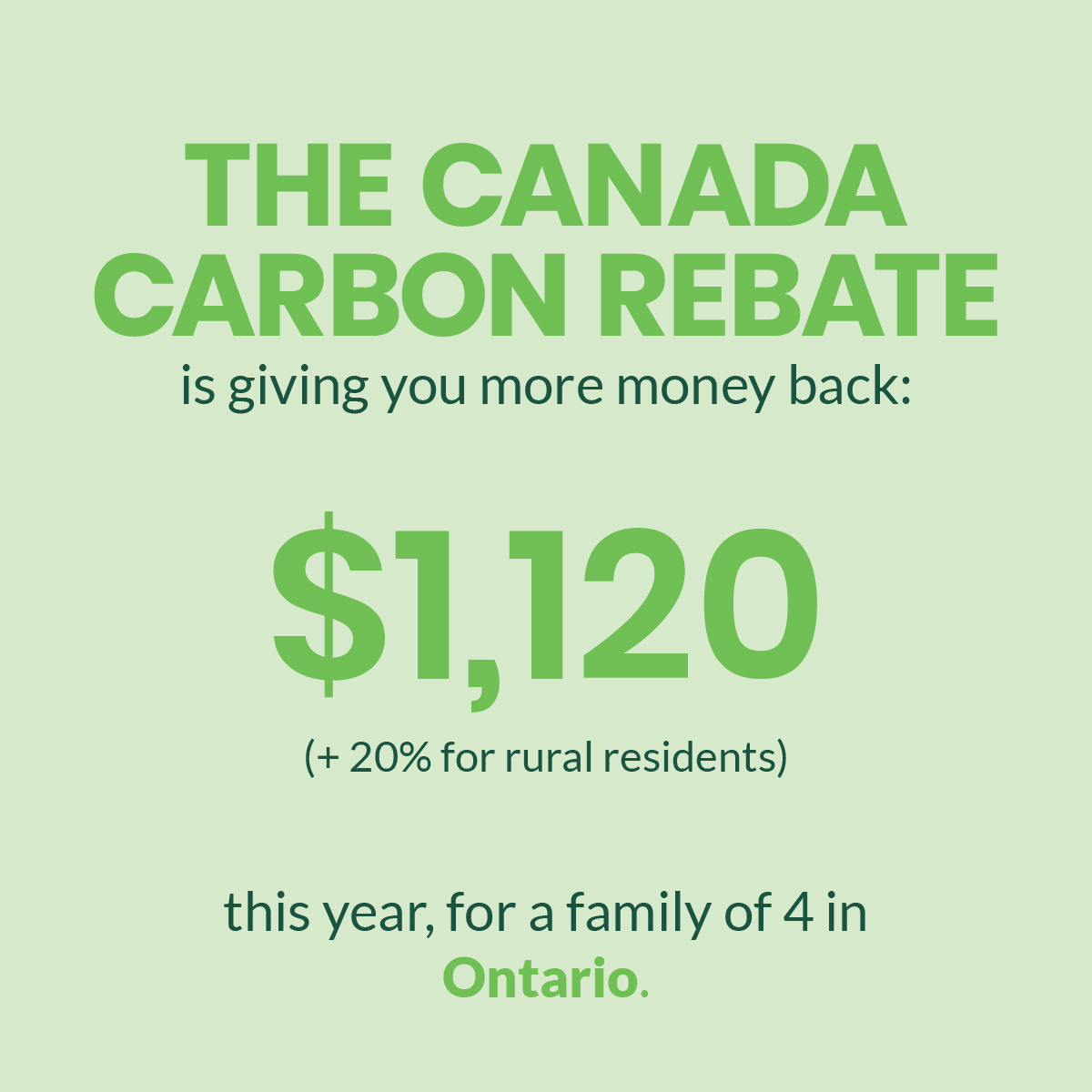 Did you know? The April #CanadaCarbonRebate is hitting bank accounts today! I know many households in my riding of Kitchener-Conestoga rely on and budget for it. 

Check out the new Canada Carbon Rebate estimator to see how much you could receive: canada.ca/en/revenue-age…