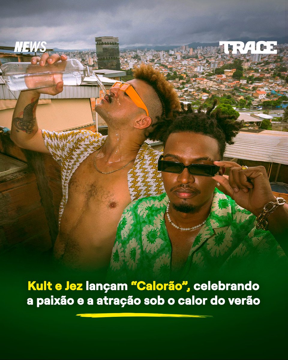 🎶🌞 'Calorão' traz uma colaboração única entre os talentosos artistas Kult, Jez e BM Ally. Com uma fusão de influências e experiências, esta música promete ser a trilha sonora perfeita para o verão e além. Confira em nosso site! br.trace.tv/musica/kult-e-…