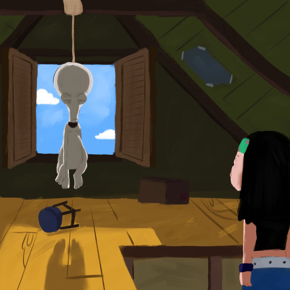 roger american dad hanging study (idk what im doing)