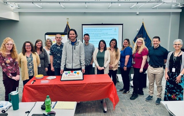 Time to celebrate! Our sci. leadership group just completed Day 9 of P.L. over a span of two years. Congratulations! @PRSchools @ShalerArea @quakervalley @Avonworthschool @EastAllegheny @AVBUCS @Hampton_Talbots @PennHillsSD @wjhsd @AlleghenyIU3 #leadingthechange #weheartscience