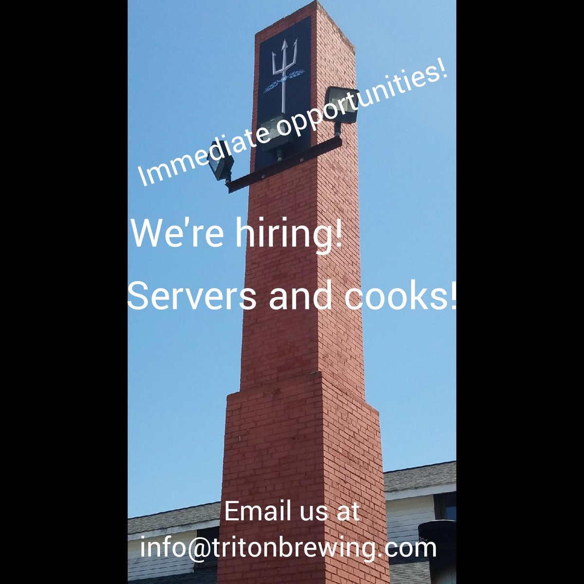 We are hiring servers and cooks! Email us at info@tritonbrewing.com, or private message us to find out more!  🔱

#BrewedOnBase #Indianapolis #FtBenIN #WhyILoveLawrence #IndianaBeer #Indianapolisbrewery