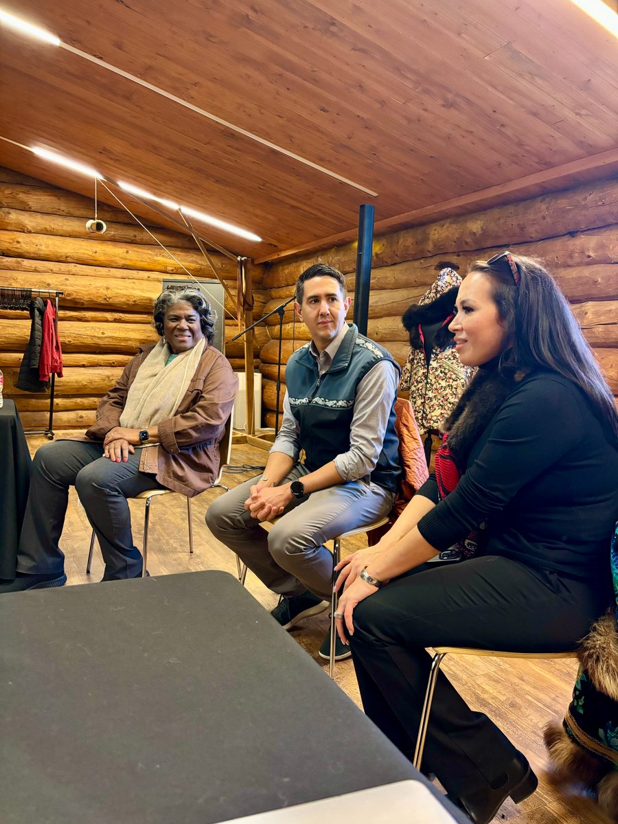 The inaugural Arctic Indigenous Exchange finished big with a visit from @USAmbUN Amb Linda Thomas-Greenfield. Valuable insights made. Eyes set on progress. Thanks to all who made this exchange possible! We can't wait for the next one. #ExchangeOurWorld #ArcticIndigenousExchange