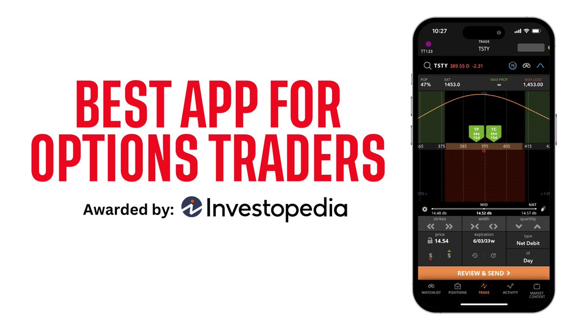 We built our app for today's options traders. So no wonder we won "Best App for Options Traders" from Investopedia. investopedia.com/best-stock-tra…