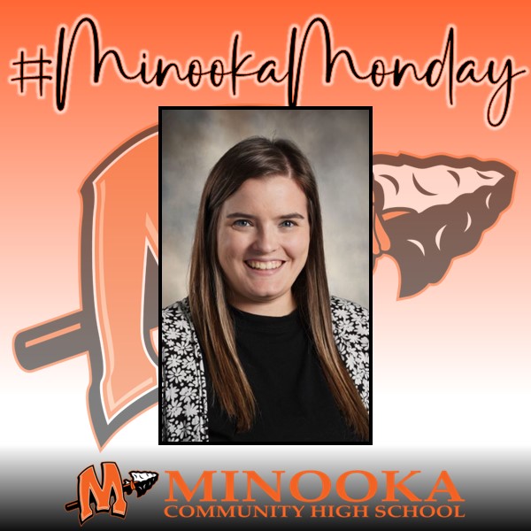 On #MinookaMonday, meet Mrs. Ellie Bell, ASL teacher and esports coach since 2022. She received both bachelor's and master's degrees in Deaf Education and Early Intervention from @IllinoisStateU. She lives in Morris and loves sharing new opportunities and culture with students.