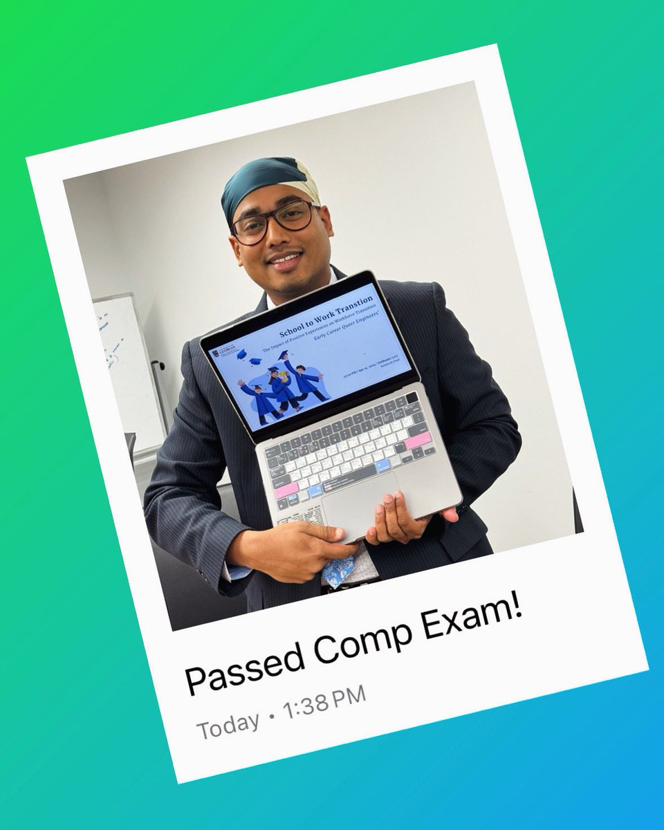 Congratulations to Animesh Paul for successfully passing his comprehensive exam today! 🥳🥳🥳