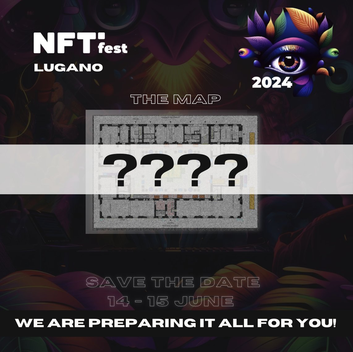 GM GM! Here for telling you that we are setting up all the event areas for you! Mark your calendars for June 14th and 15th and Snag your tickets now on Eventbrite.ch😉 #luganonftfest #art #fashion #gaming #ai #ar