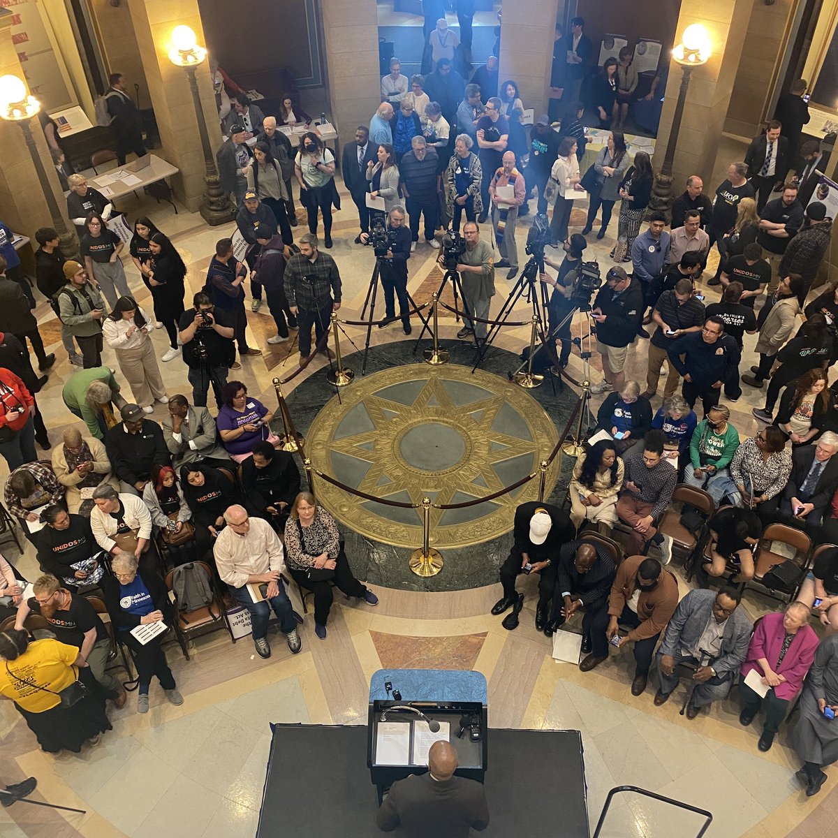 We are at the Capitol today with @AGEllison and others because our debt collection system is broken — and together we can fix it. #MNDebtFairness
