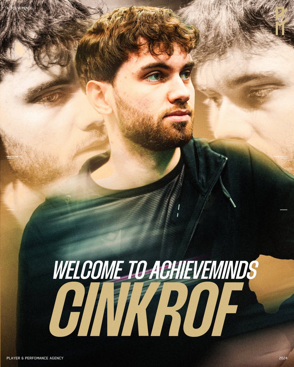 Cinkrof🇵🇱 joins Achieveminds Agency. We are very excited to support Jakub in his next step. #MindsetMatters