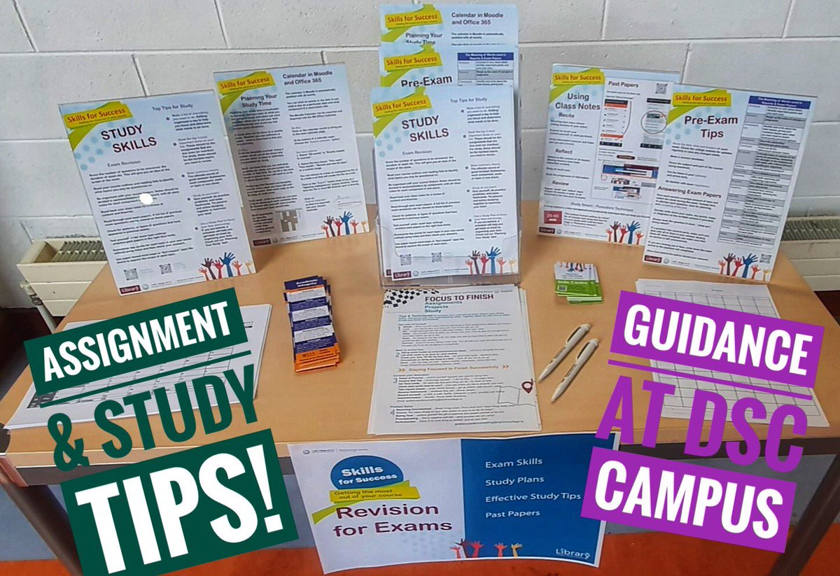Thanks to Douglas Street Campus Library and Guidance at Douglas Street Campus for their tips on how to complete Assignments, Projects and Study. #hereforyou #studytips @DSC_Library @DSC_Erasmus @CorkETB @ThisisFet @Instgc @QQI_connect @DenisLeamy @corklearning Credit: T. Cadogan