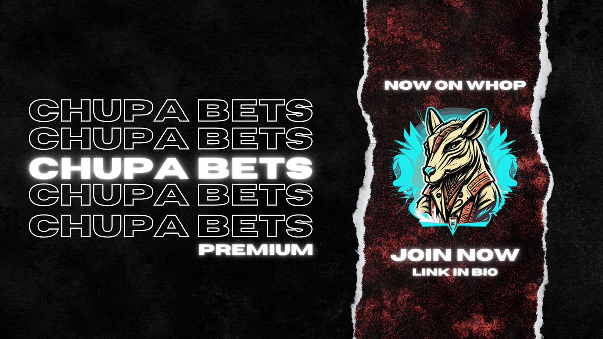 ⭐️ ChupaBets PREMIUM is now LIVE⭐️

📈 Posting DAILY +EV slips / #Prizepicks / #Underdog / #Betr / #Dabble / +MORE 💥

❤️‍🔥 USE CODE "CHUPALUPA" FOR 30% OFF YOUR FIRST MONTH 💥 / Code expires 4/22 

🔗 JOIN NOW / whop.com/chupa-ev?pass=…