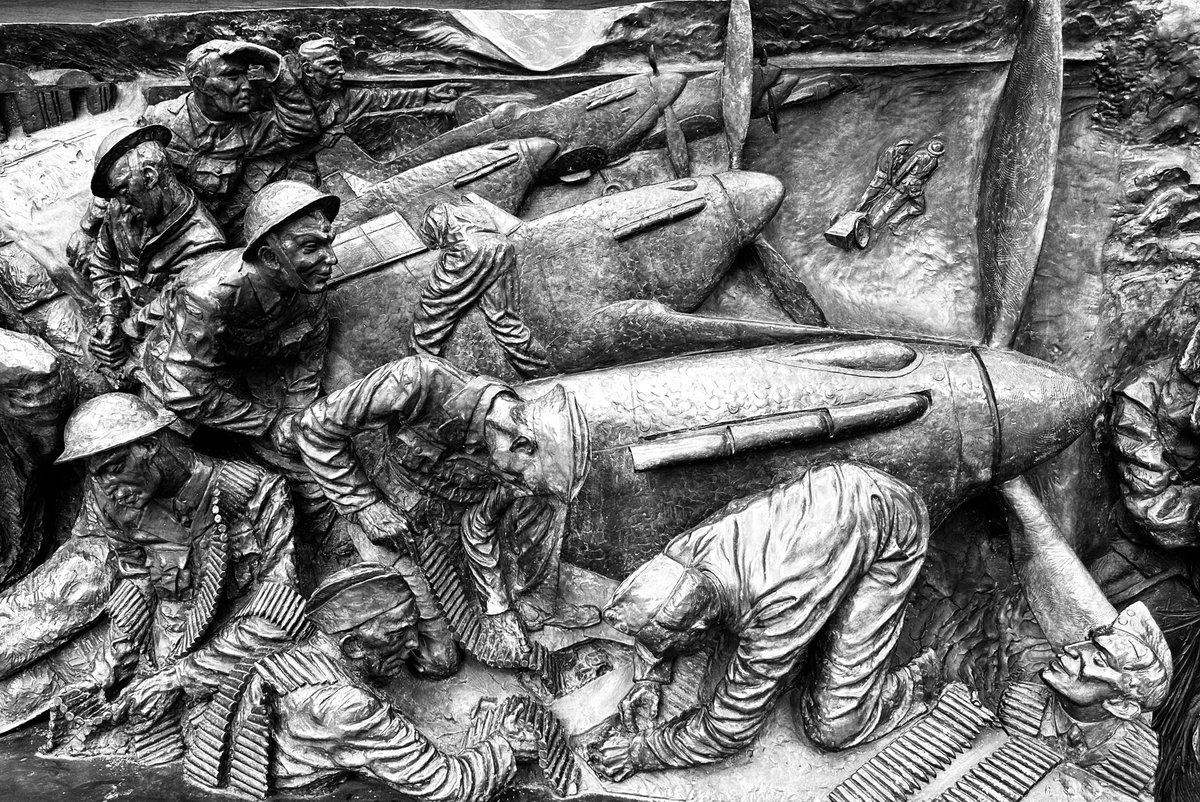 Details from the Battle of Britain monument on the Victoria Embankment, London (pics my own).