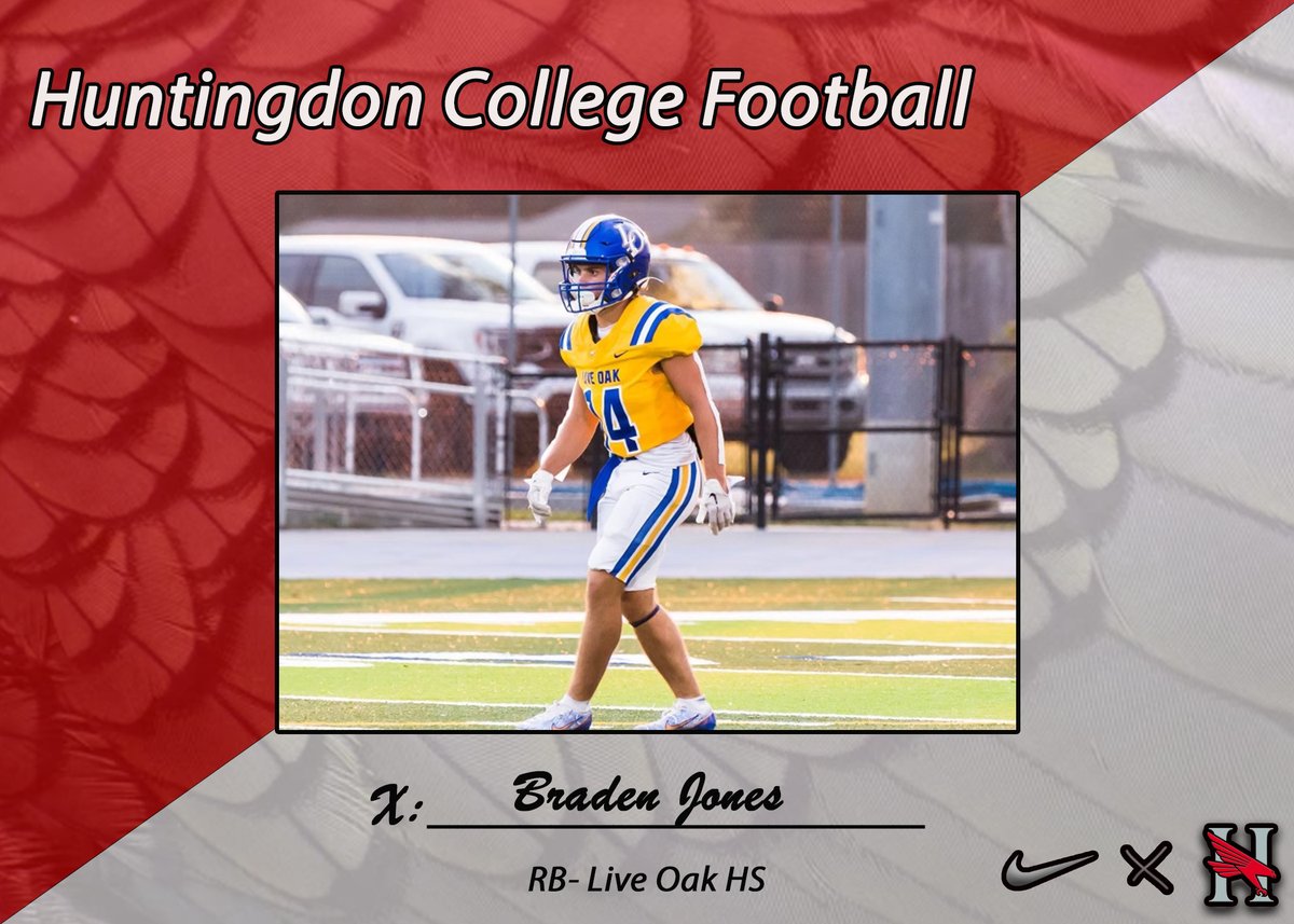 Louisiana! Very excited to add this RB to the Hawks offense. Welcome Braden Jones!