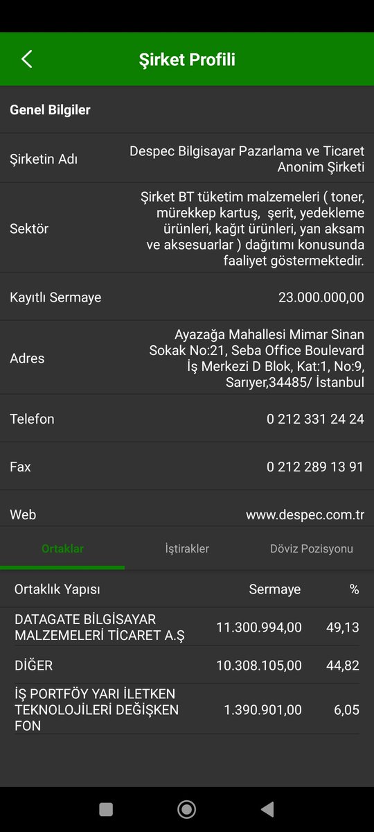 #Despc 
1-Takas Analizi 
2-Ortaklık Yapısı 
Hissemizde takas son derece olgunlaşmış vaziyette Oyak tarafından toplanan lotlar ve İs Bankası Fonlarında biriken lotlarla çok daha iyi yere gelecektir. Şuan düzeltme hareketlerinin devamını beklerim bir süre sonra fiyatlanacaktir(YTD)