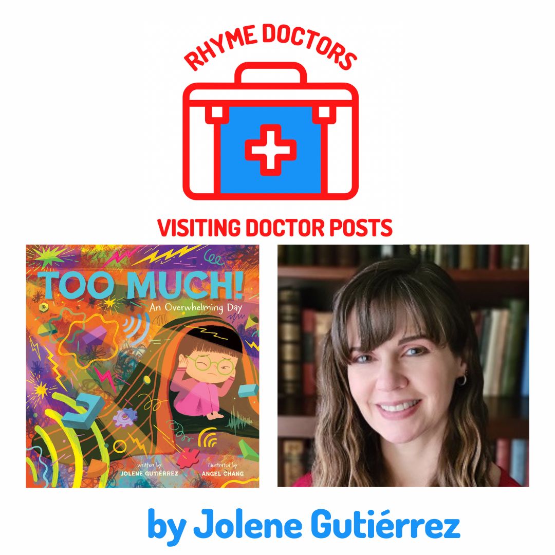 On today's HOUSE CALLS @writerjolene talks about her decision to write in #rhyme in her #SEL #picturebook TOO MUCH!: AN OVERWHELMING DAY. rhymedoctors.com/house_calls @PatriciaToht @Writer_Meyer @Schaubwrites