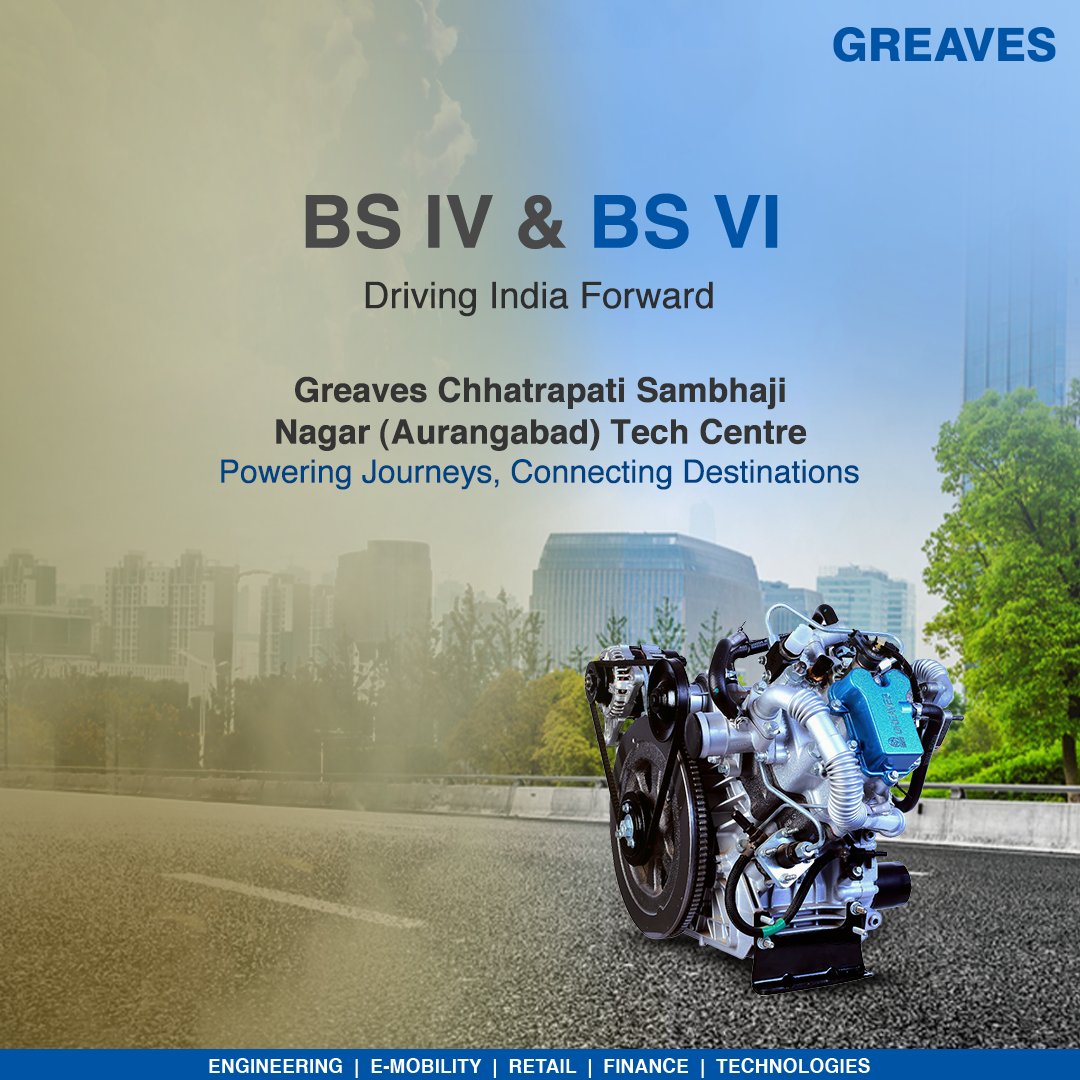 Chhatrapati Sambhaji Nagar Tech Centre leads the way in powering a mobile India with cleaner BS IV & VI engines (launched in 2017 & 2020). We've driven over 9.84 lakh vehicles towards an accessible, eco-friendly future! #GreavesCotton #GreavesEngineering #LeadingByExample