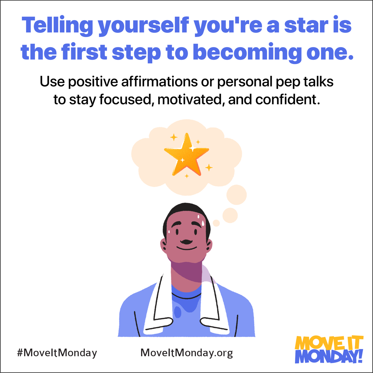 hopeheroes's tweet image. Positive affirmations can motivate you to pursue new healthy habits. Think of them as a personal pep talk!

Find your affirmation here: ow.ly/9FC450Rgx0s. Then, try saying it 20 times, 3 times a day! 

#MoveItMonday #HopeandHeroes #IntegrativeTherapies