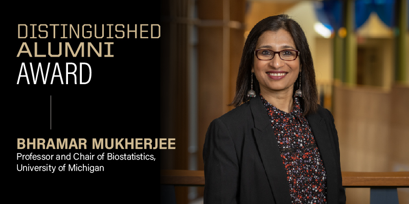 Congratulations to Dr. Bhramar Mukherjee on being selected as one of the Distinguished Alumni by the College of Science. @LifeAtPurdue @PurdueStats #Science #Statistics #WomenInScience #WomenInSTEM #Alumni #Purdue #PurdueUniversity #Boilermaker