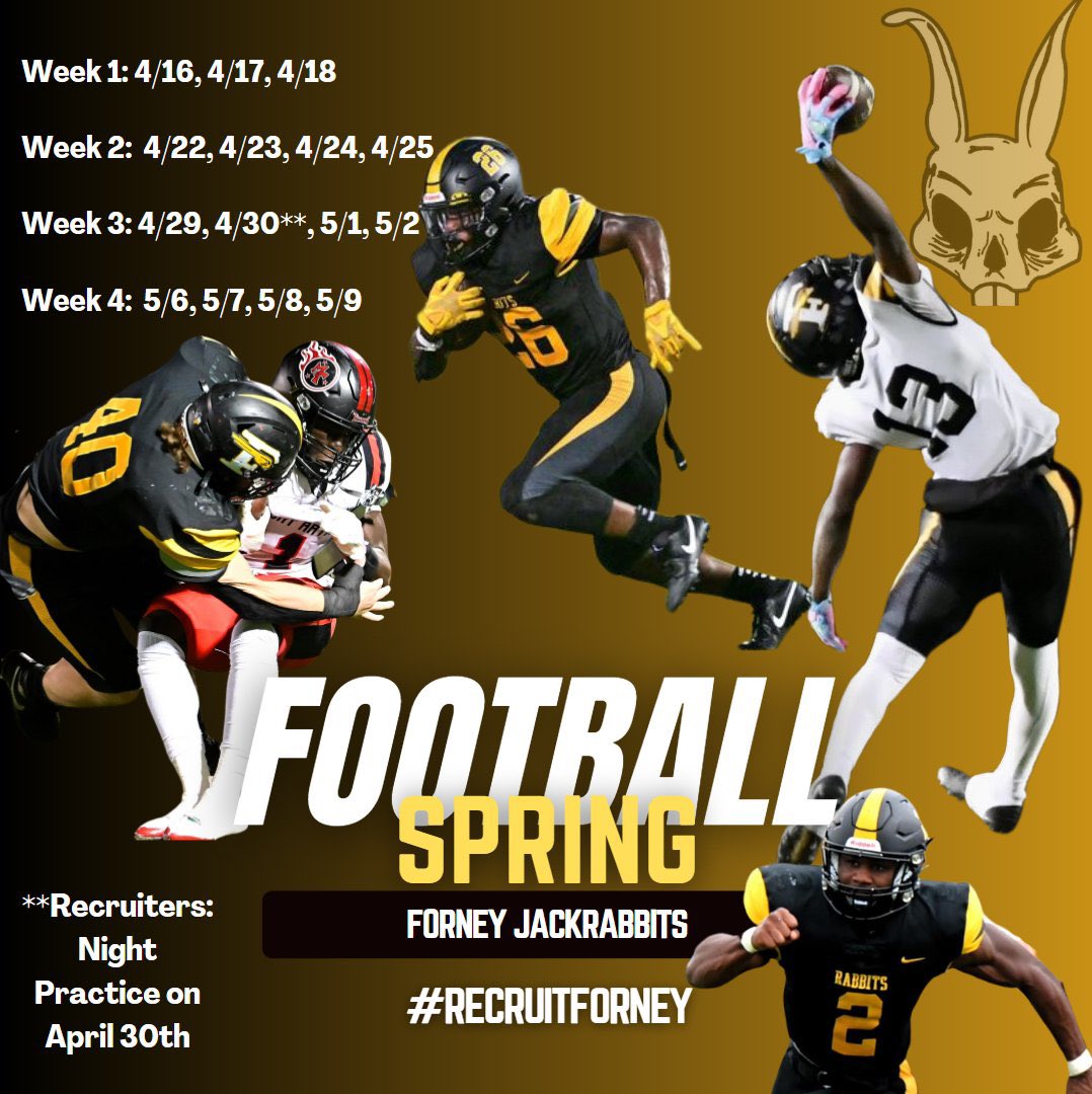 🚨 College Recruiters 🚨 As we start spring ball this week, we sent out an updated prospect sheet and another copy of our spring practice schedule! Let me know if you have new contact info and we will send directly to you! We are loaded in the 2025, 2026, & 2027 classes! 👀