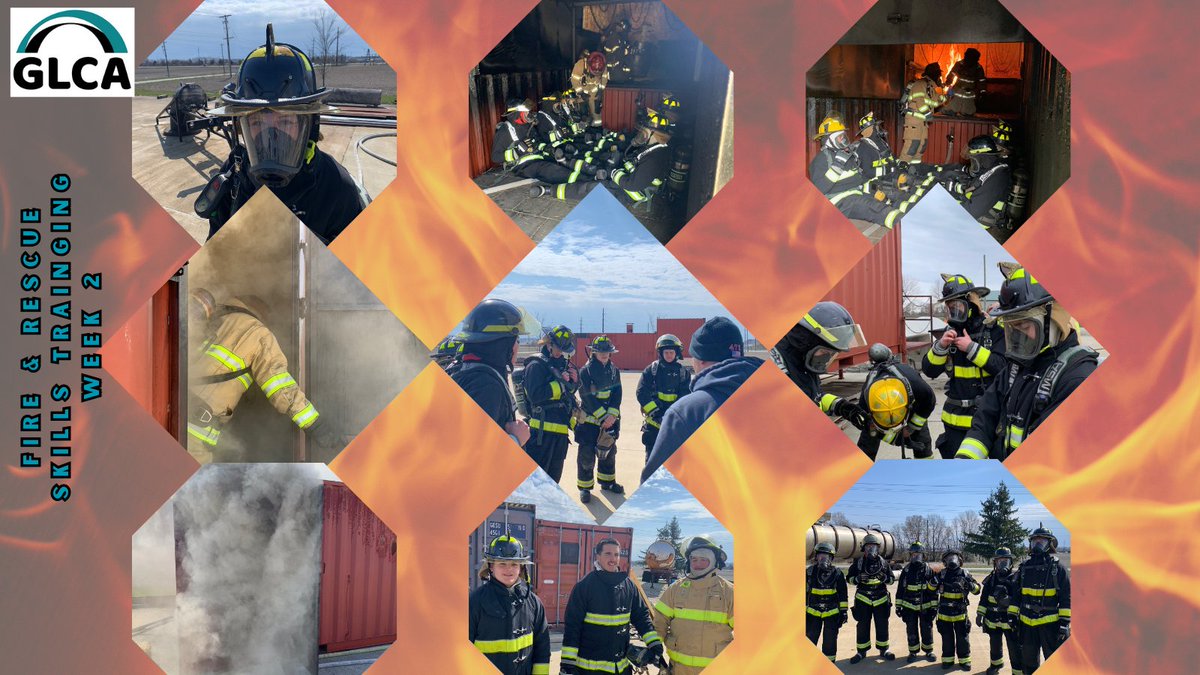 Week 2 GLCA Fire & Rescue: 🚒🔥 High-rise ops tested skills; challenging yet rewarding! Later, first live fire experience in flashover training w/ District 4 Fire Training. Thanks Lafayette Fire Dept., Quint 7, Ladder 3, & District 4 for support!