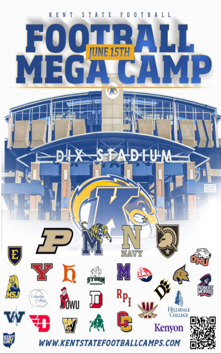 Thank you @keegan_linwood for the MEGA camp invite! Gotta thank the man above ✝️ Go Patriots!!! @KentStFootball @olibfb @OlibFootball